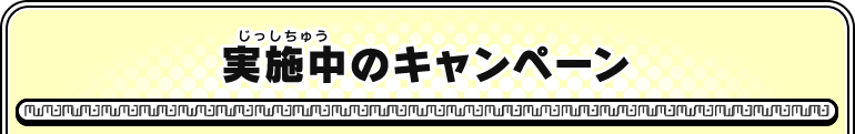 実施中のキャンペーン